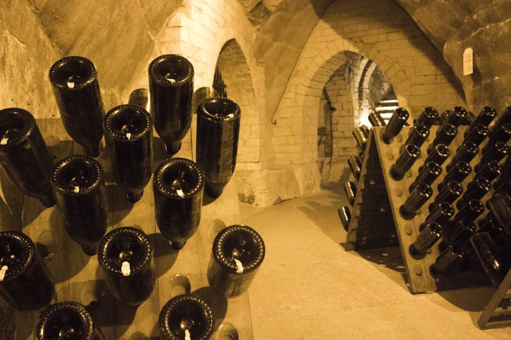 Champagne Cellar in France