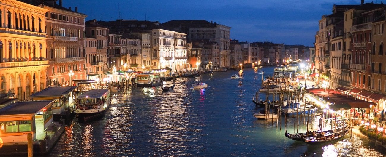 Venice at night