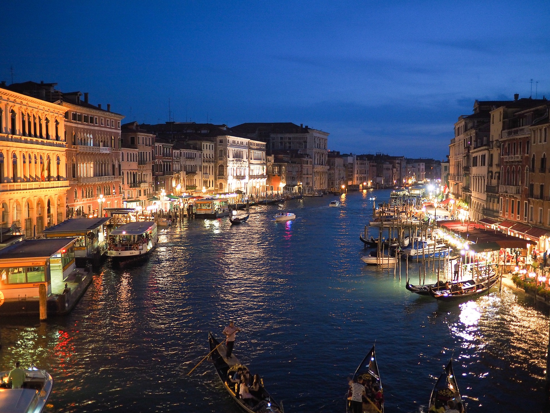 Venice at night