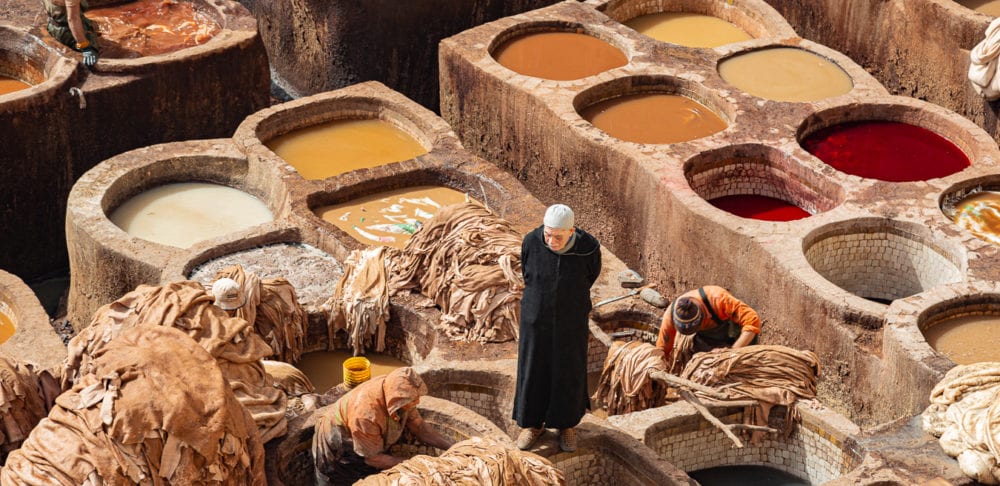 Tanneries in Fez, Morocco