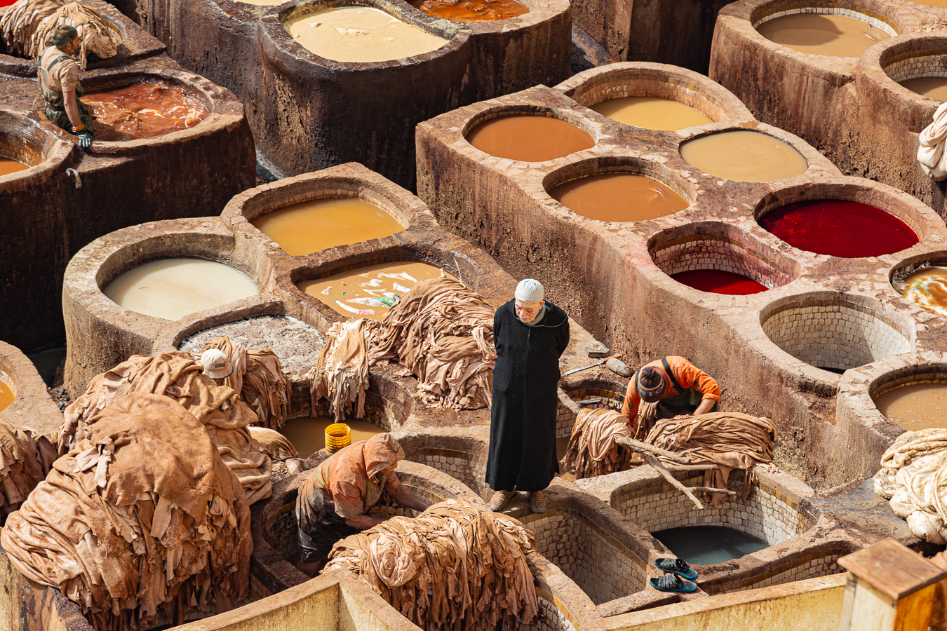 Tanneries in Fez, Morocco