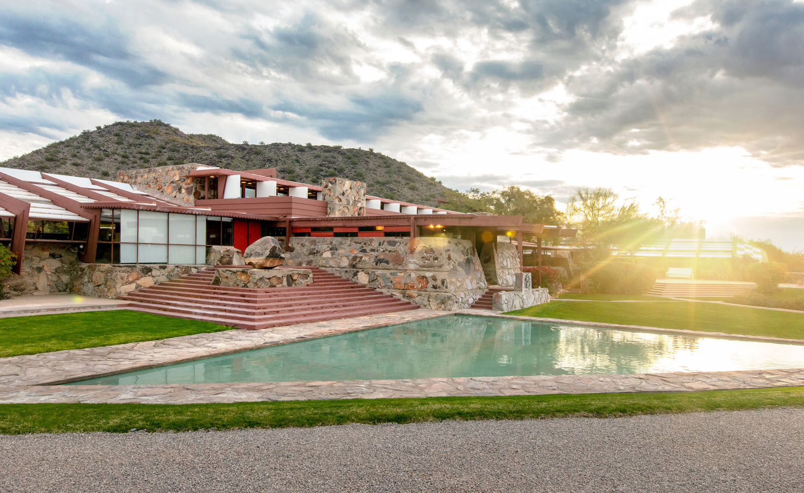 Taliesin West was architect Frank Lloyd Wright's winter home