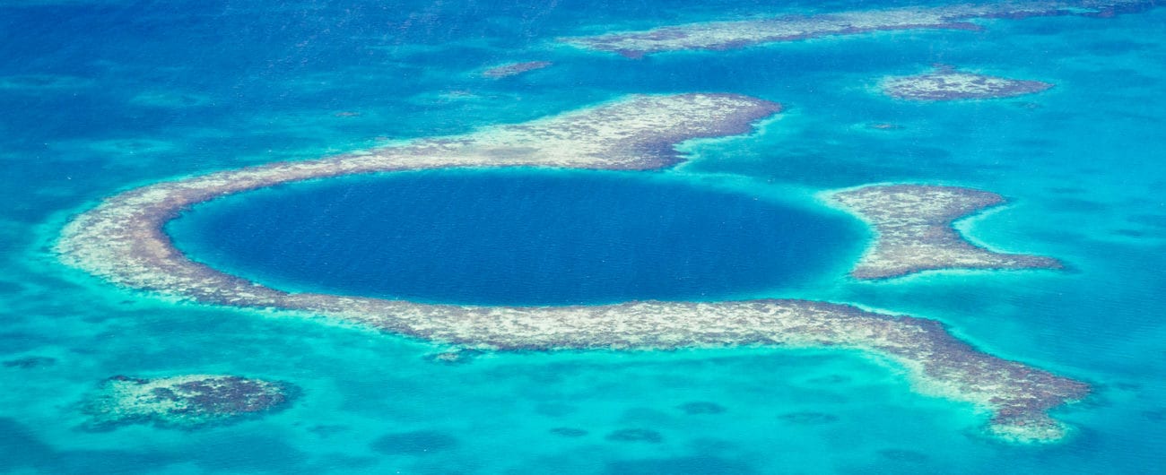 The Great Blue Hole in Belize