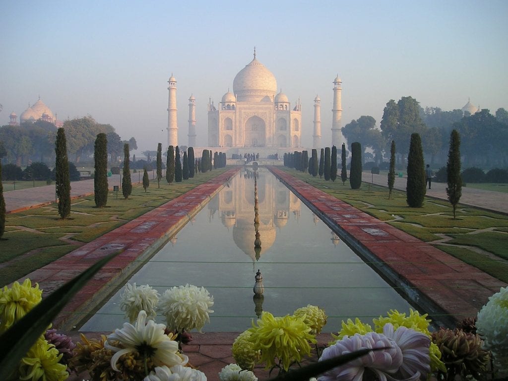 Taj Mahal at sunrise