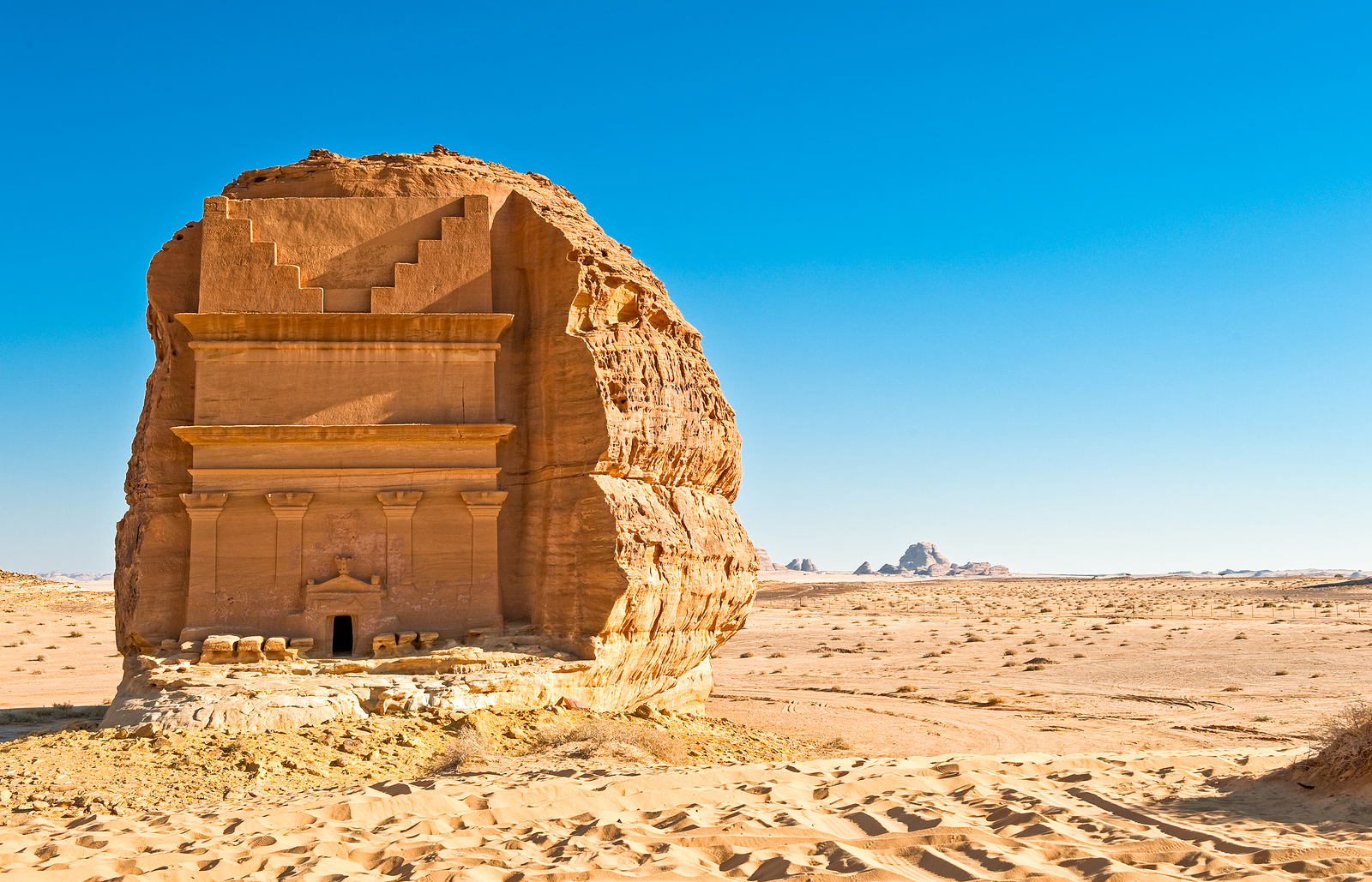 Madain Saleh, the archaeological site with the Nabatean tomb of the 1st century