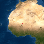 Map of UNESCO World Heritage Sites in Mali