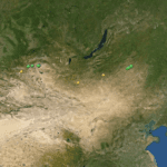 Map of UNESCO World Heritage Sites in Mongolia