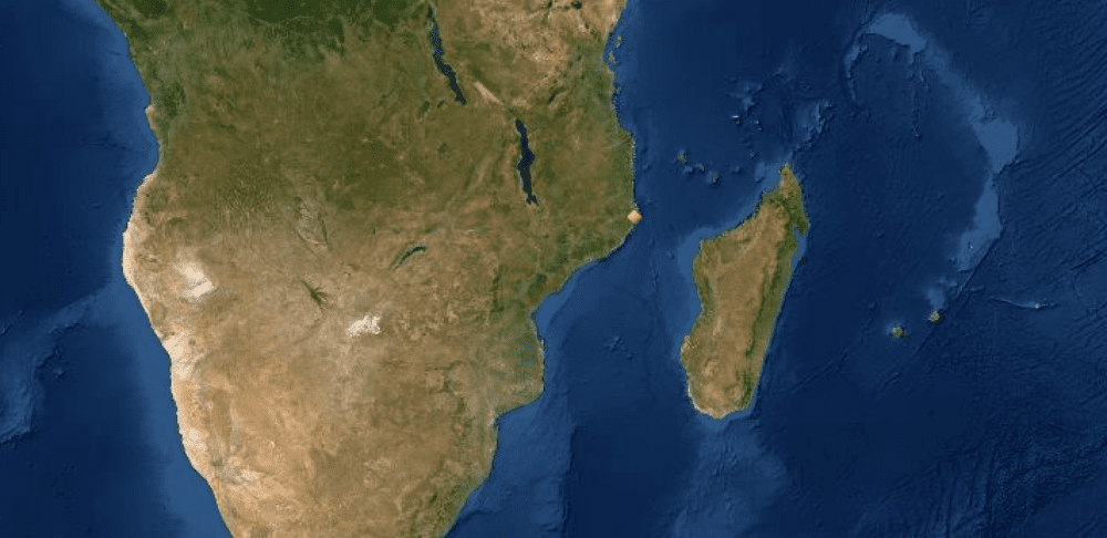 Map of UNESCO World Heritage Sites in Mozambique