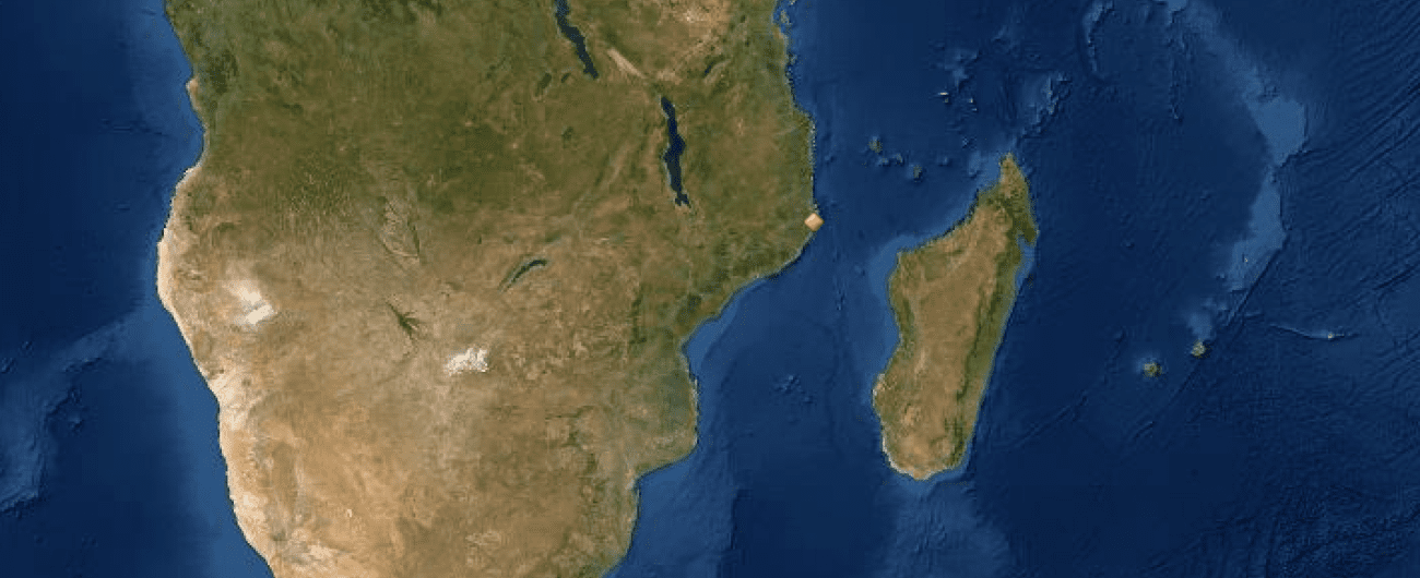 Map of UNESCO World Heritage Sites in Mozambique