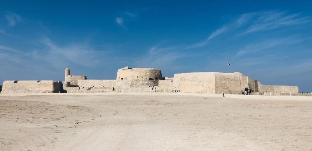 Qal’at al-Bahrain is a typical tell – an artificial mound created by many successive layers of human occupation.