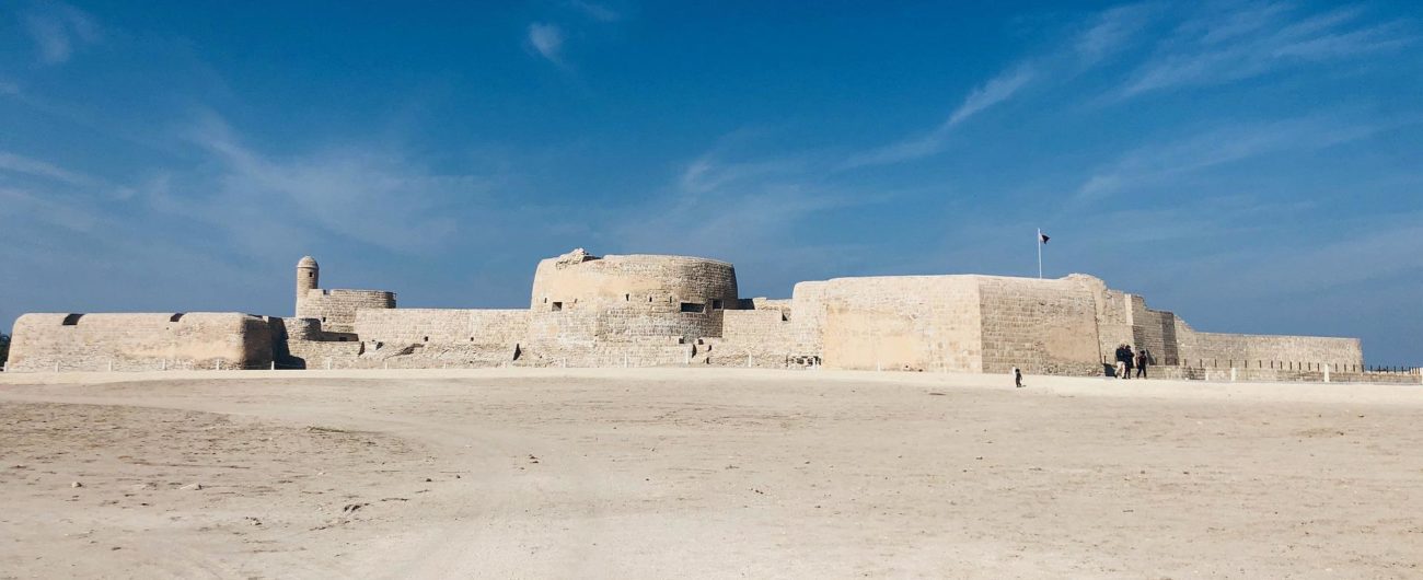 Qal’at al-Bahrain is a typical tell – an artificial mound created by many successive layers of human occupation.