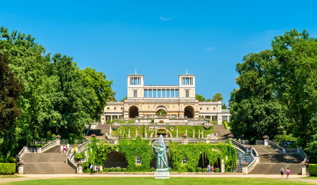 The Orangery Palace In The Sanssouci Park in Potsdam, Germany is a UNESCO World Heritage Site
