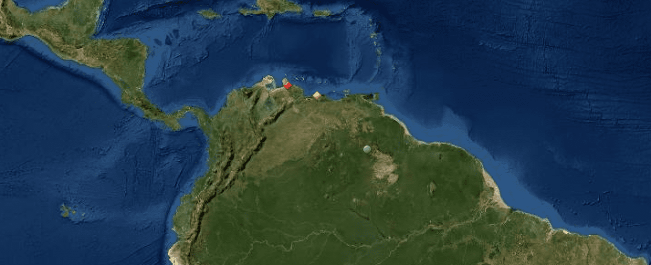 Map of UNESCO World Heritage Sites in Venezuela