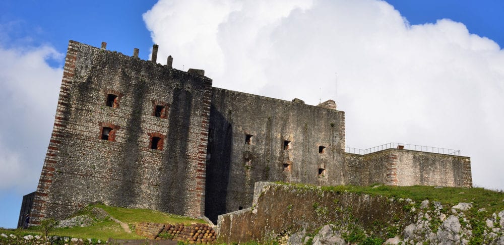 Remains of the French Citadelle la ferriere built on the top of a mountain