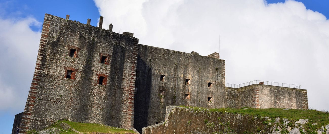 Remains of the French Citadelle la ferriere built on the top of a mountain