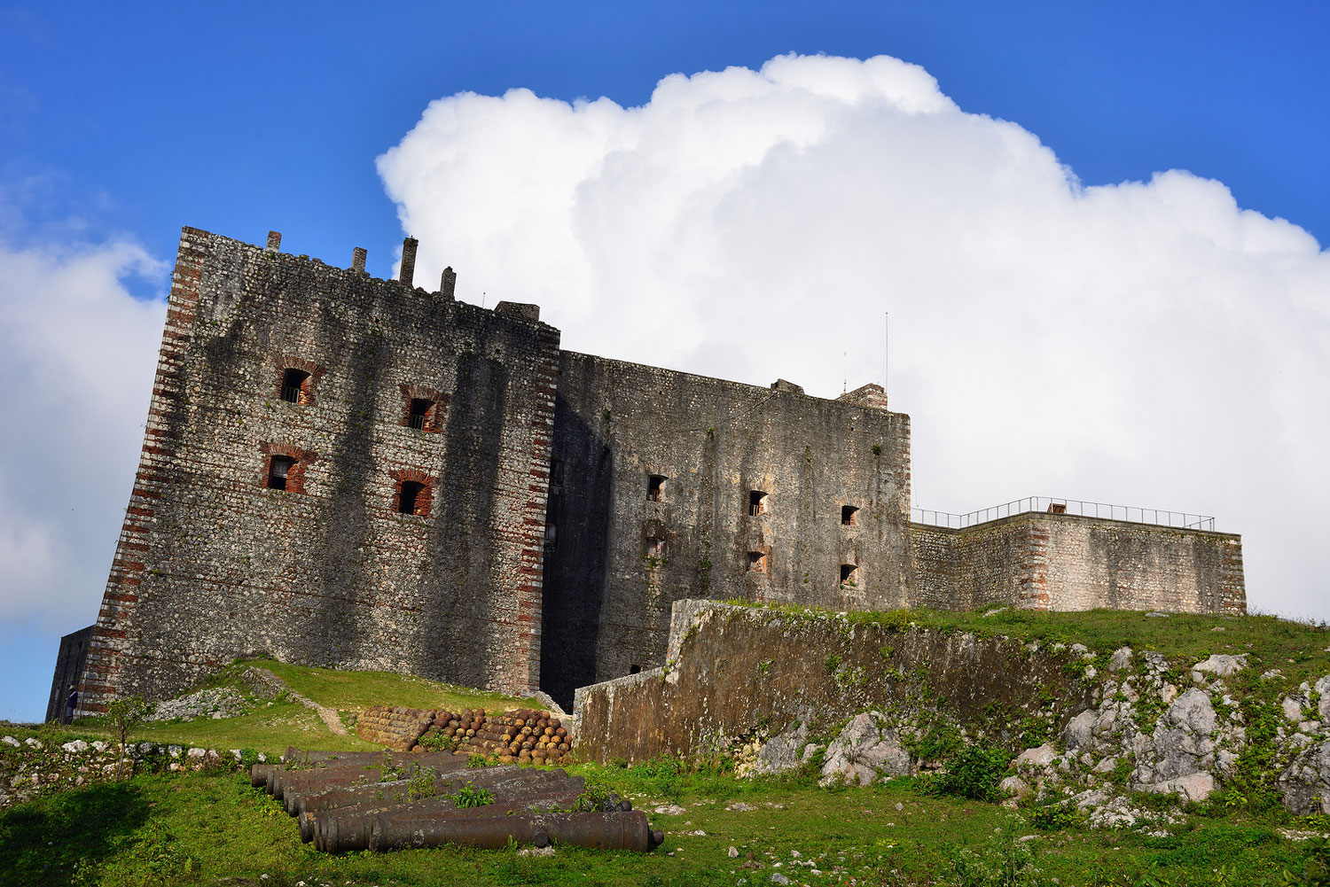 Remains of the French Citadelle la ferriere built on the top of a mountain