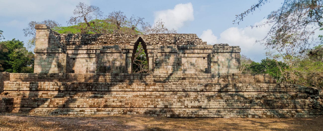 Ruins at the archaeological site Copan, Honduras