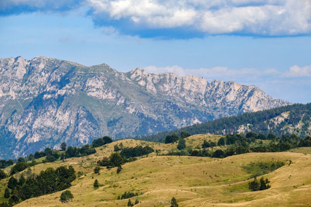 Picturesque summer mountain landscape of Durmitor National Park, Montenegro, Europe, Balkans Dinaric Alps, UNESCO World Heritage.