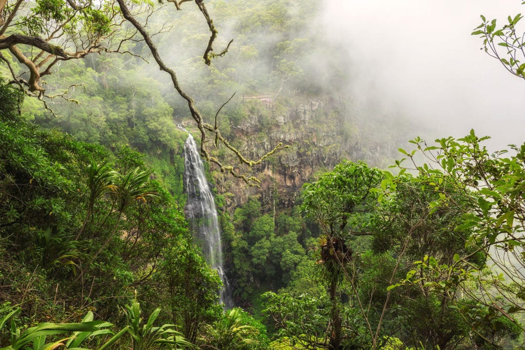 Morans falls is located on Morans Creek in Gondwana Rainforests.