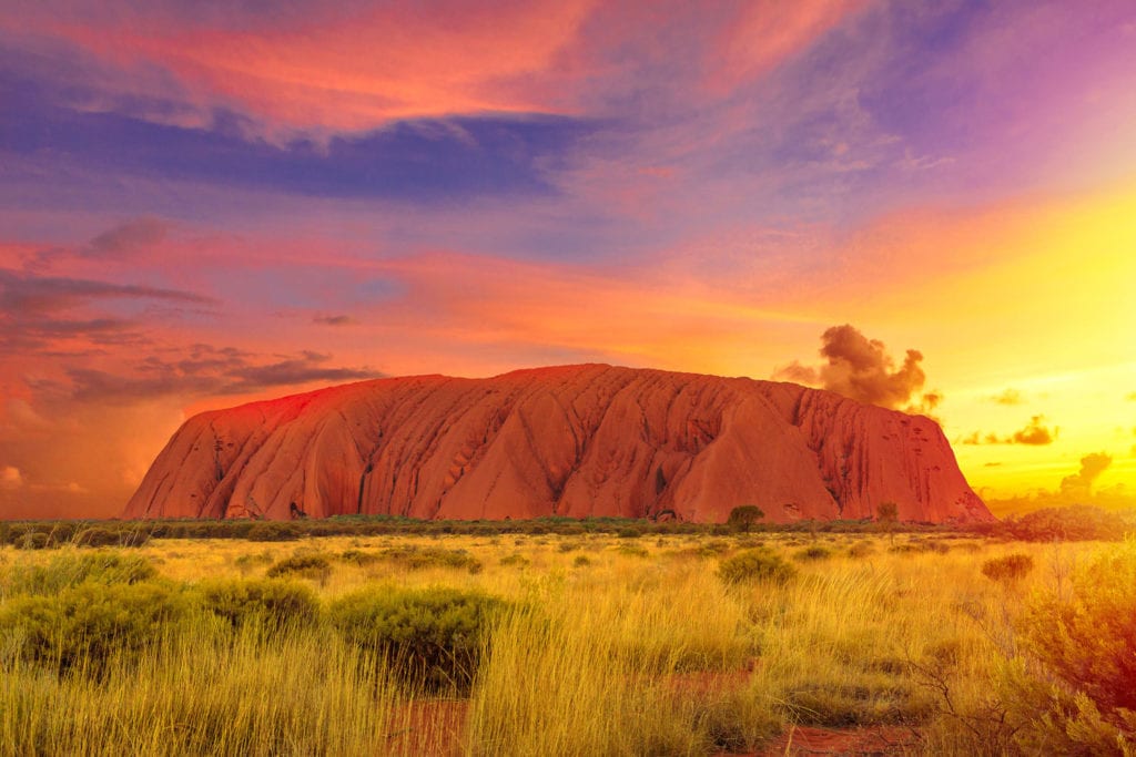 Uluru-Kata Tjuta National Park, Northern Territory is a UNESCO World Heritage Site