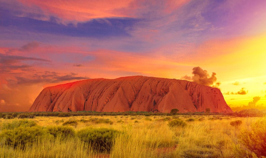 Uluru-Kata Tjuta National Park, Northern Territory is a UNESCO World Heritage Site