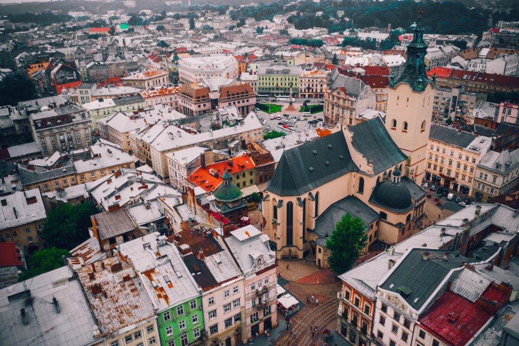 The city of L’viv was founded in the late Middle Ages.