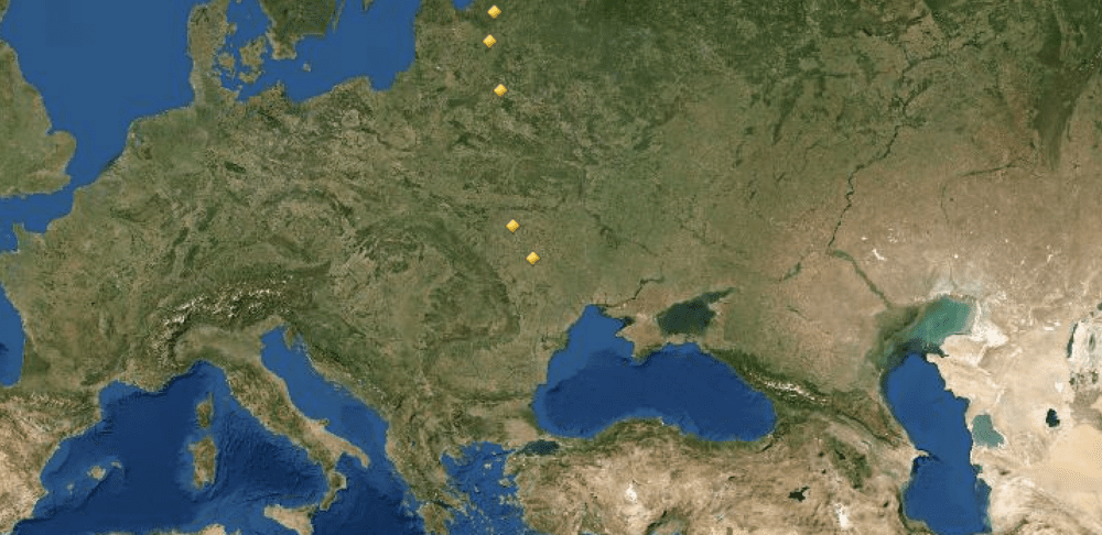 Map of UNESCO World Heritage Sites in Republic of Moldova