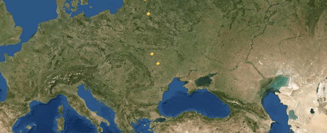 Map of UNESCO World Heritage Sites in Republic of Moldova