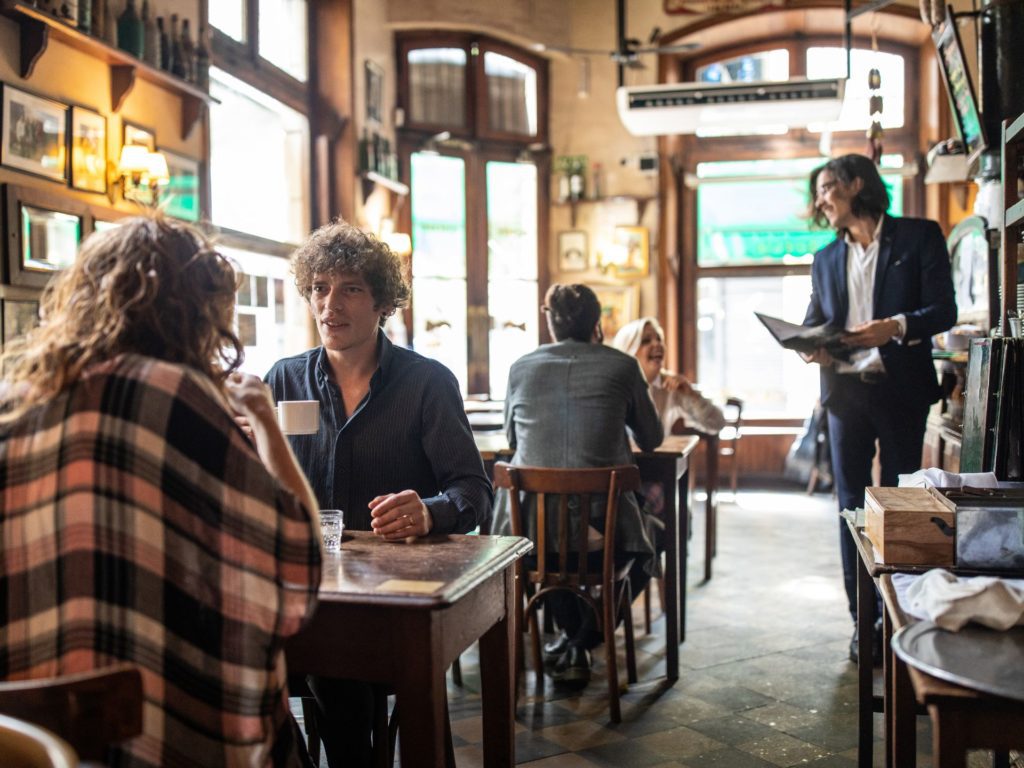 Busy cafe in Buenos Aires, Argentina