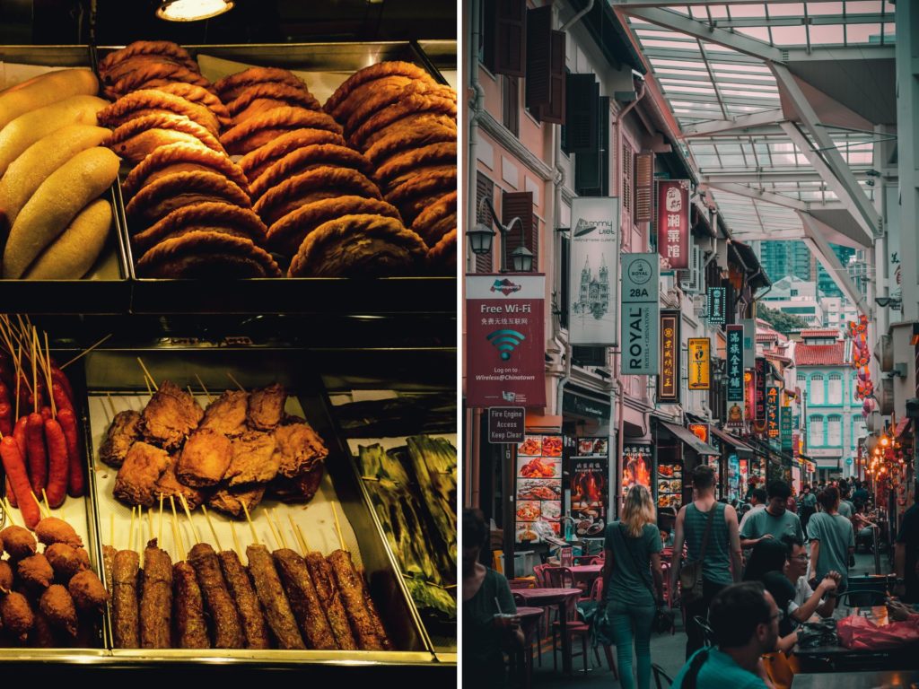 Hawker culture in Singapore.