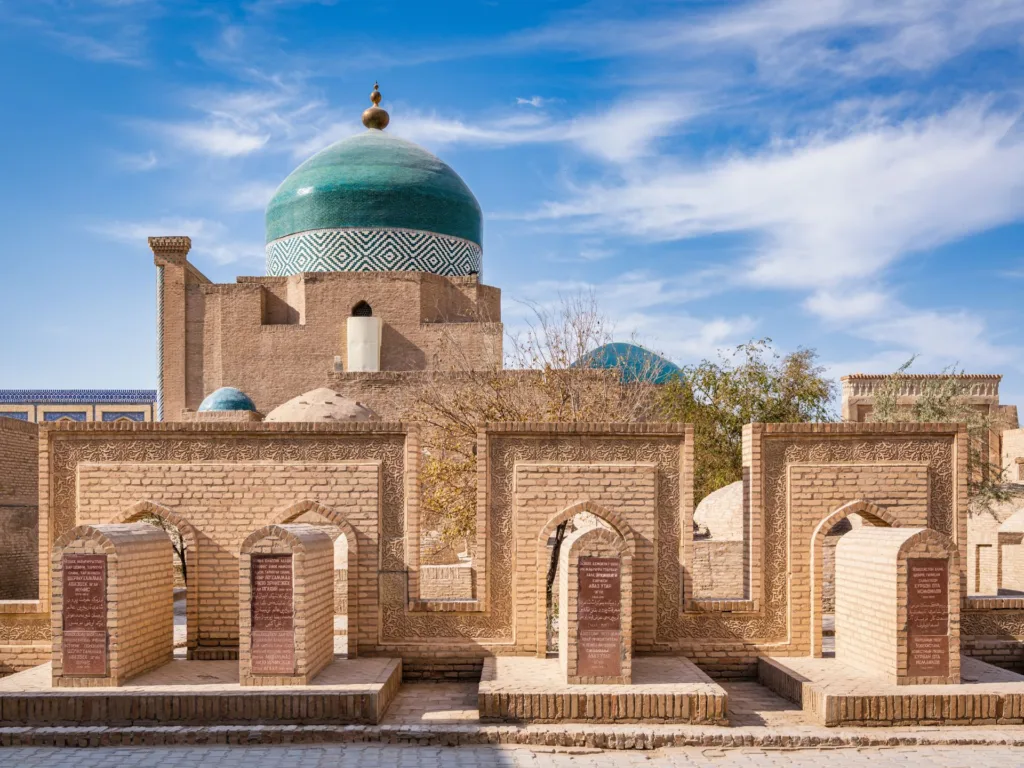 View of Khiva Old City, Uzbekistan.