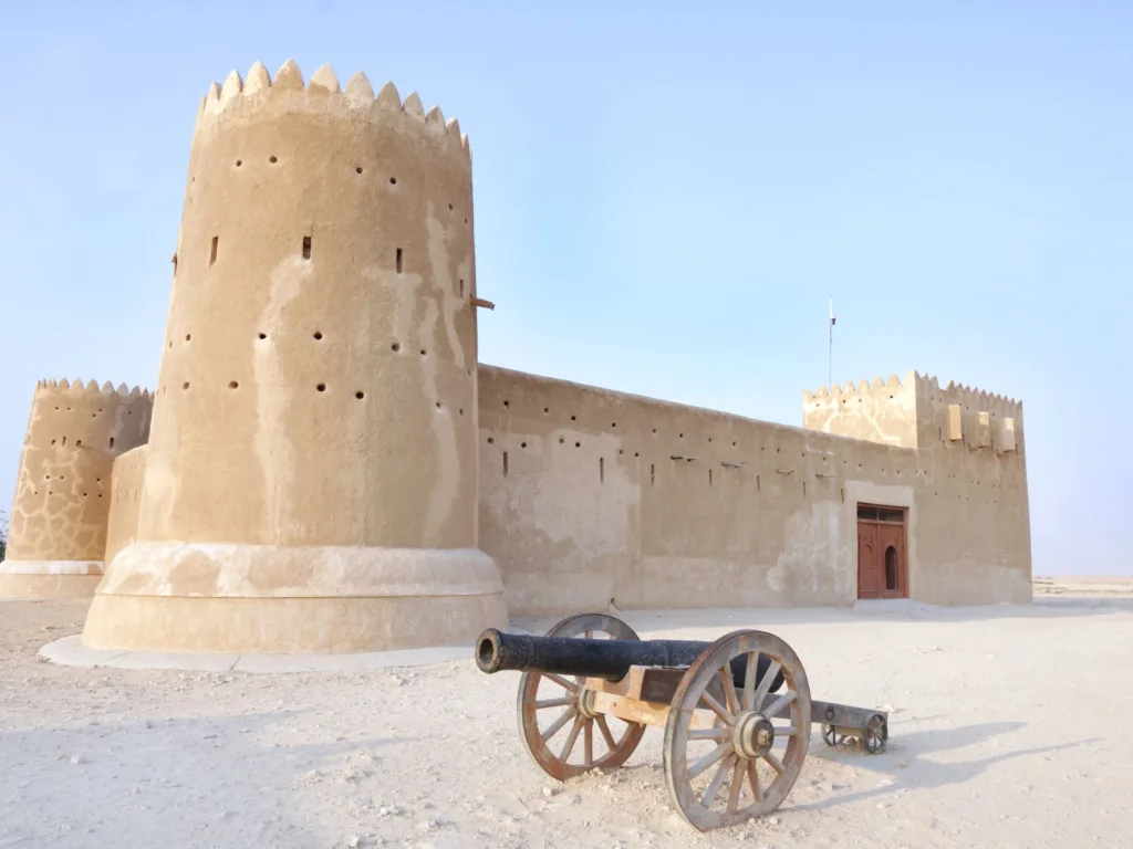 Vintage canon & Zubarah fort, Qatar Photo credit aksphoto Getty Images Pro